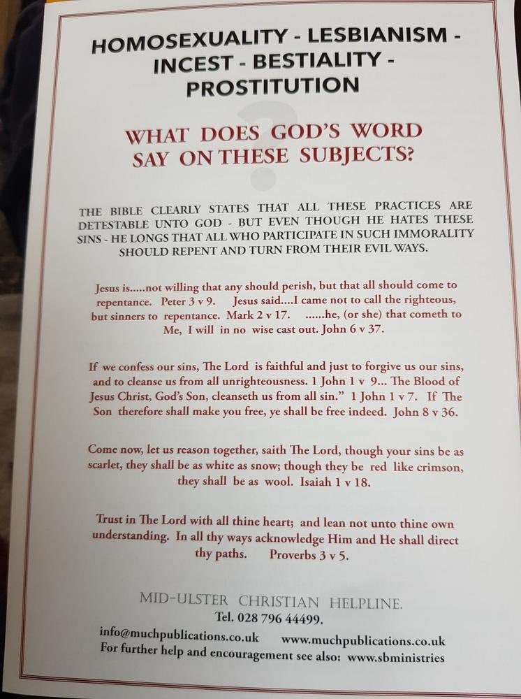 Brochure sur l'Irlande du Nord