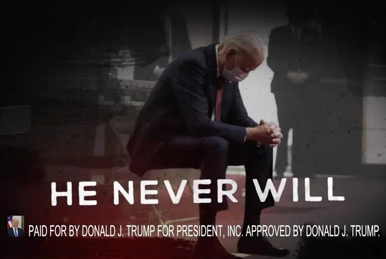 Une nouvelle publicité de Trump se moque de Joe Biden pour avoir prié