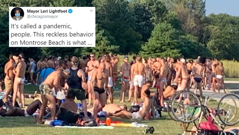 Le maire de Chicago blâme une foule masculine « téméraire '' pour avoir ignoré la distance sociale