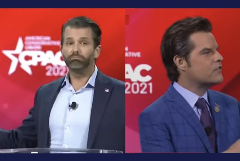 Matt Gaetz et Trump Jr. suivent les traces de Ted Cruz avec une rhétorique transphobe à CPAC