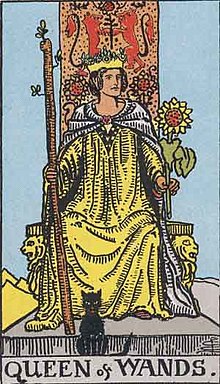 Reine des baguettes (carte de tarot) - Wikipédia