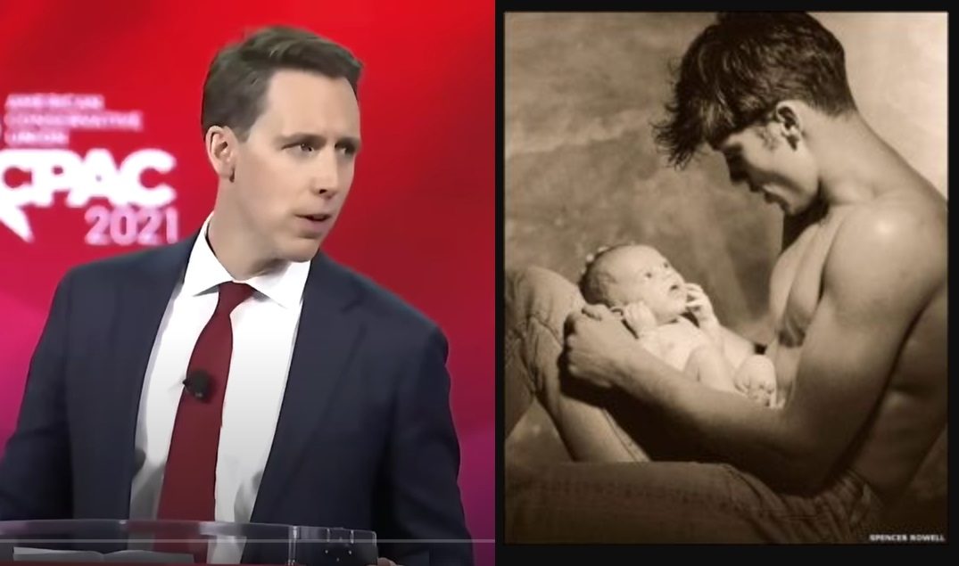 Le sénateur GOP Josh Hawley Hung 'Affiche de modèle masculin torse nu ...
