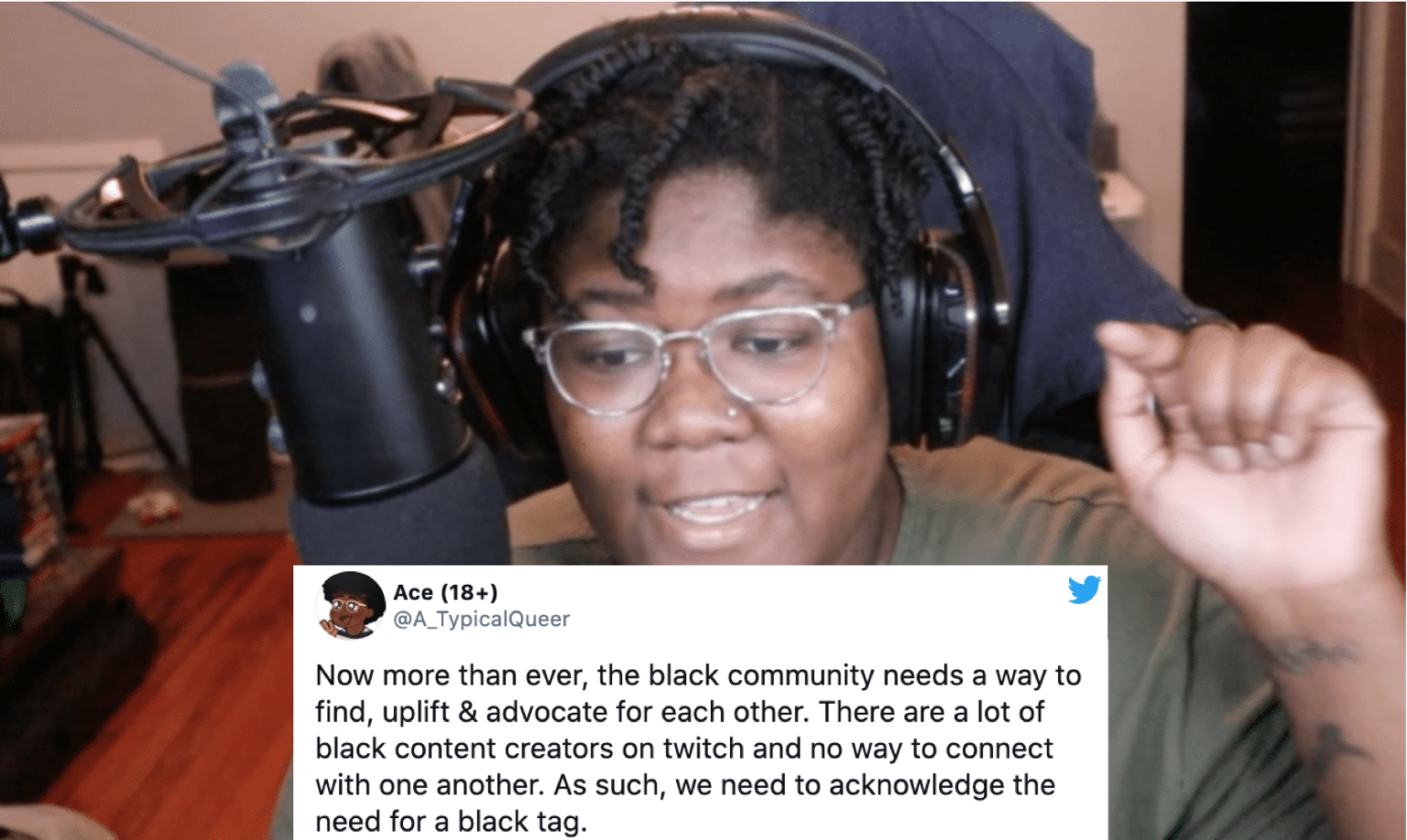 Le streamer Queer Twitch lance une campagne Black Tag pour améliorer la visibilité