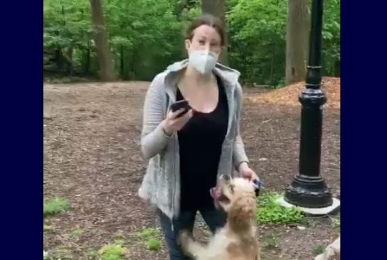 Amy Cooper et son chien