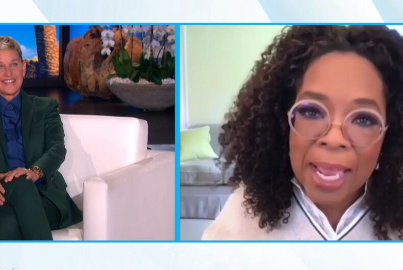 Ellen avait Oprah dans son émission aujourd'hui.  Les deux ont organisé des talk-shows de jour massivement réussis.