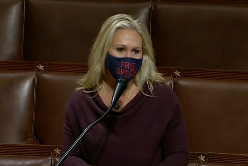 La représentante Marjorie Taylor Greene (R-GA) tente de justifier son comportement avant d'être démis de ses fonctions au comité.