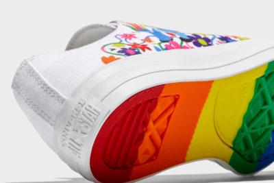 Détail des baskets basses Converse Pride Chuck Taylor All-Star