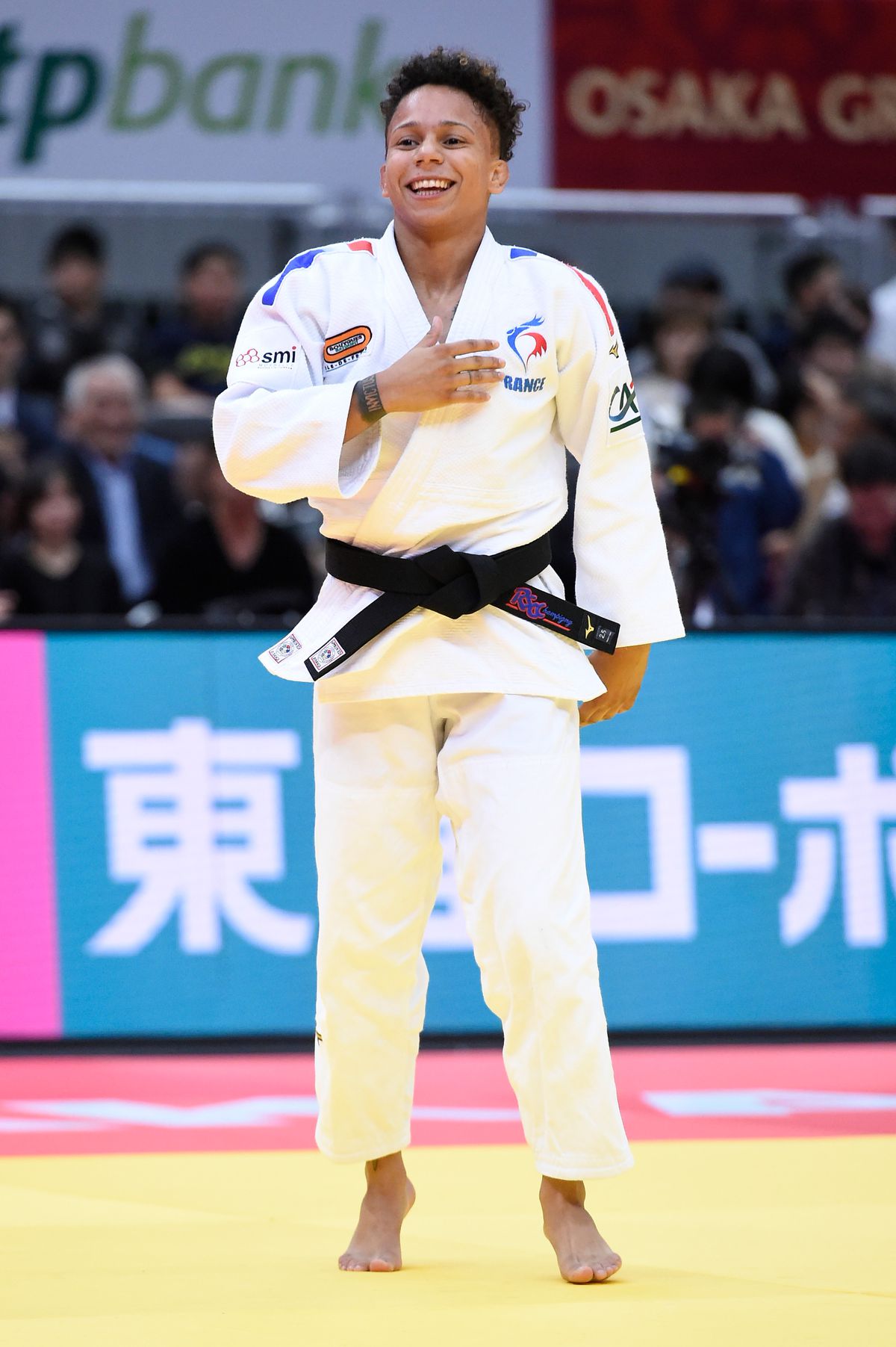 Amandine Buchard est une favorite dans la compétition de judo des moins de 52 kg.