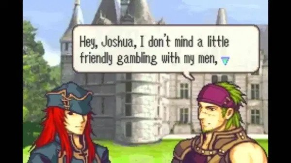 Joshua et Gerik dans Fire Emblem: Sacred Stones