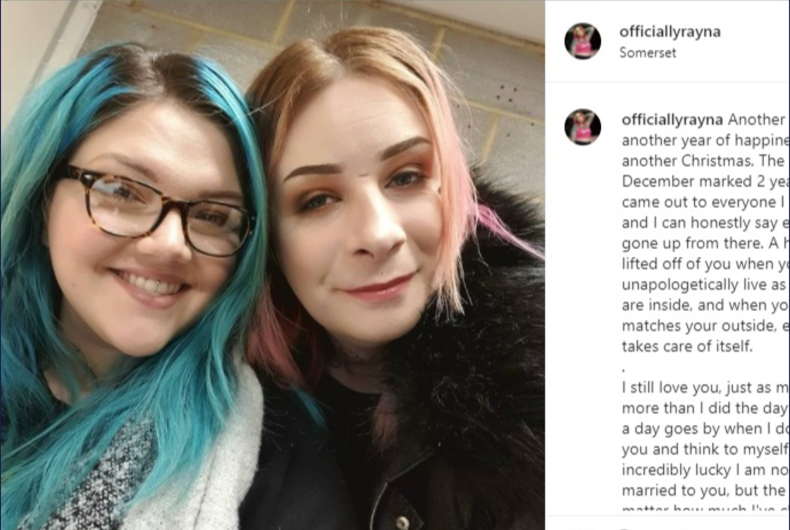 Ils se sont mariés avant qu'elle ne devienne trans.  Maintenant, ils organiseront un «remariage».