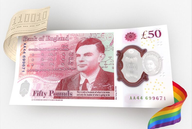 Le nouveau billet de 50 livres d'Alan Turing.