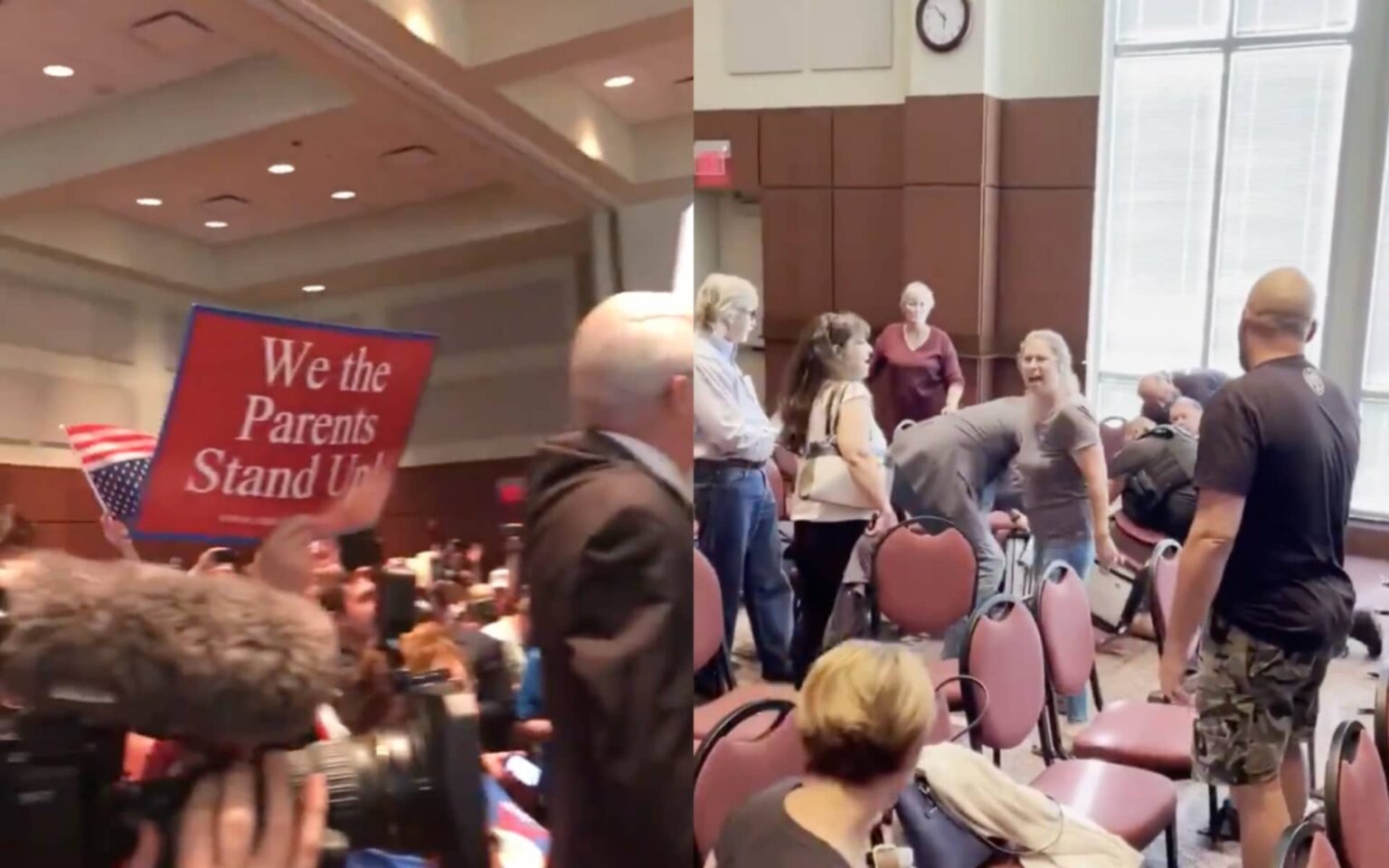 Une vidéo chaotique montre une réunion du conseil scolaire sur les droits des transsexuels dégénérer en violence et en arrestation