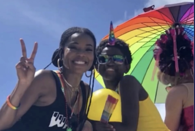 Gabrielle Union (à gauche) et Zaya Wade