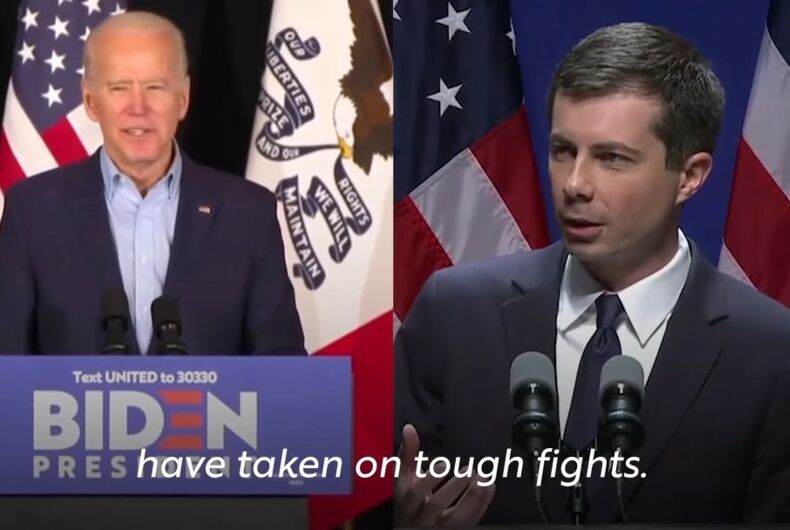 L'annonce de Joe Biden a comparé son expérience à celle de Pete Buttigieg