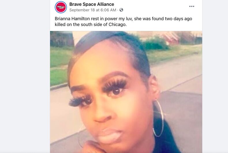 Briana Hamilton assassine une transgenre à Chicago, dans l'Illinois