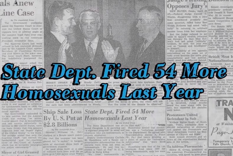 Des excuses américaines pour des décennies de persécution anti-LGBTQ se font attendre depuis longtemps