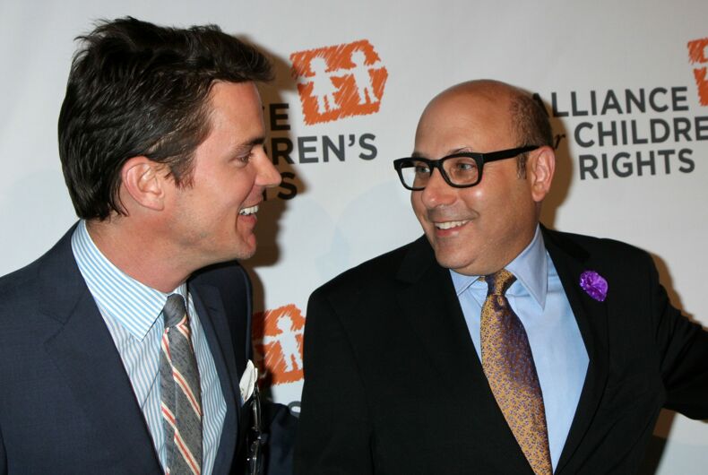 Willie Garson (à droite) sans l'acteur Matt Bomer en 2014
