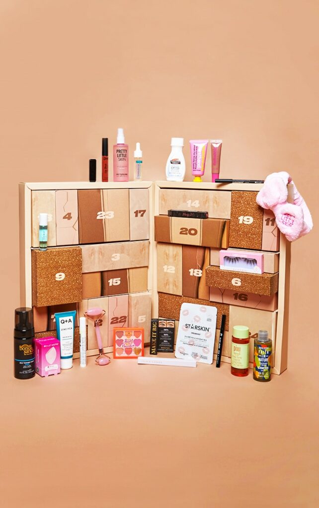 Le calendrier de l'avent de Pretty Little Thing.