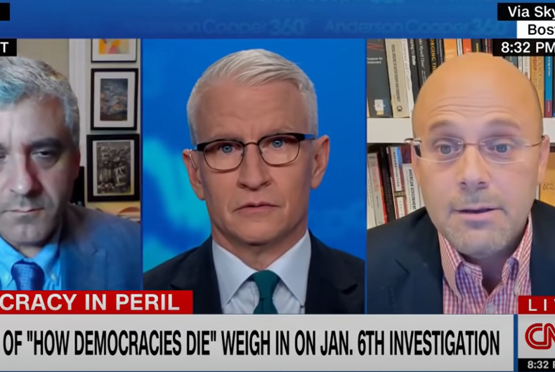 Anderson Cooper avec Steven Levitsky et Daniel Ziblatt