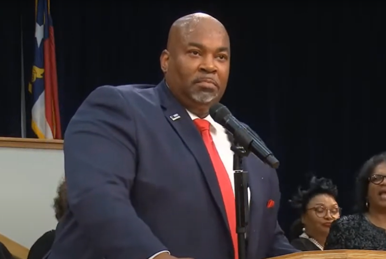 Le lieutenant-gouverneur Mark Robinson