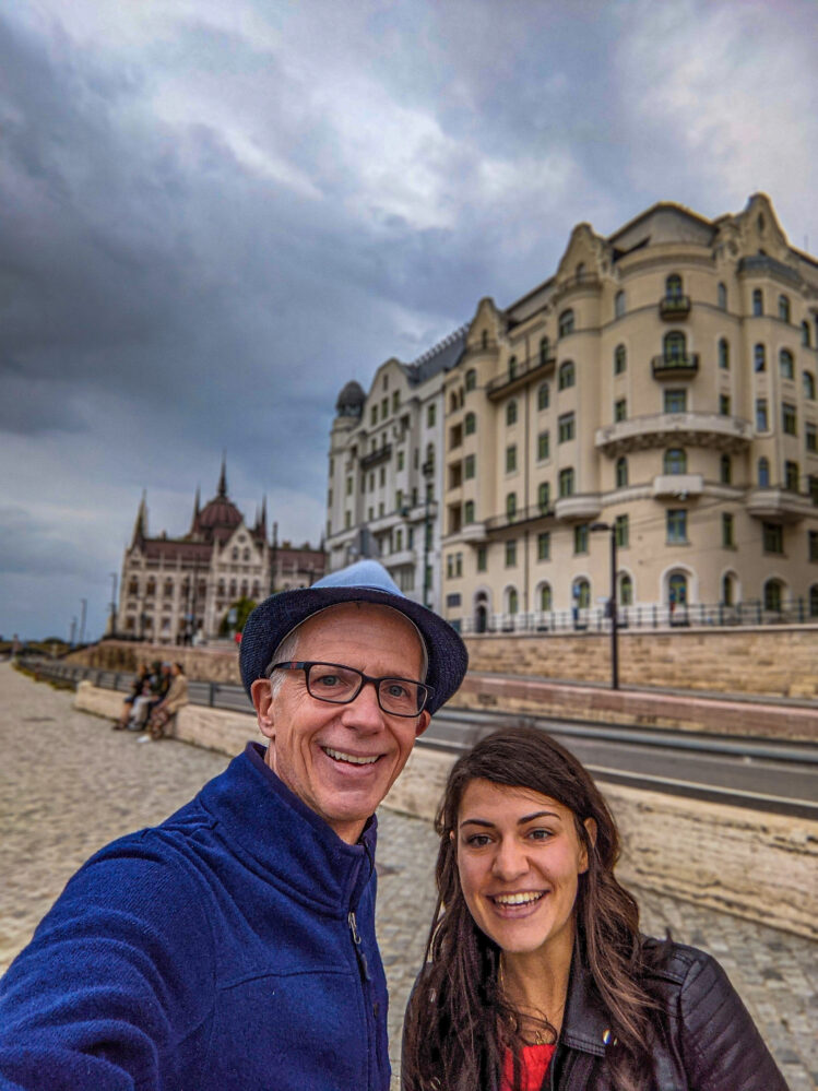 Manjusri et moi à Budapest