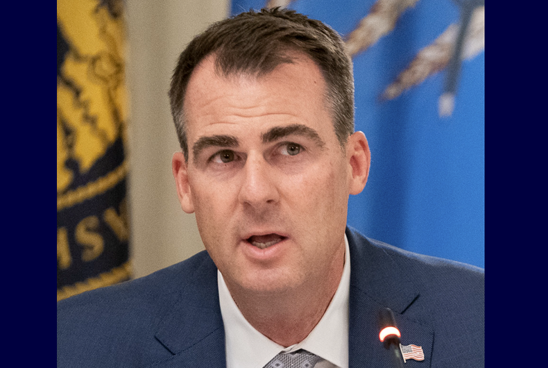 Le gouverneur de l'Oklahoma Kevin Stitt