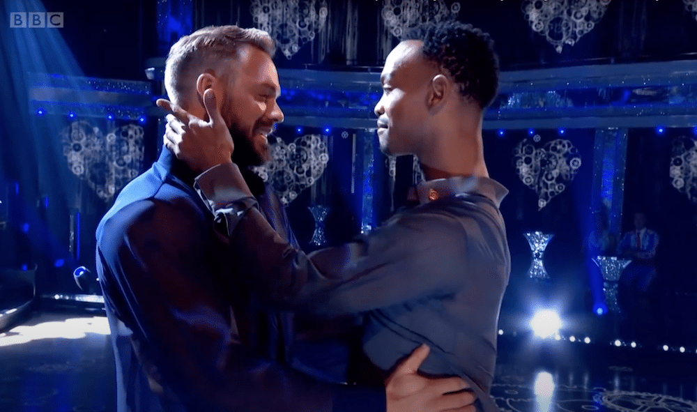 Johannes Radebe et John Whaite sur Strictly Come Dancing