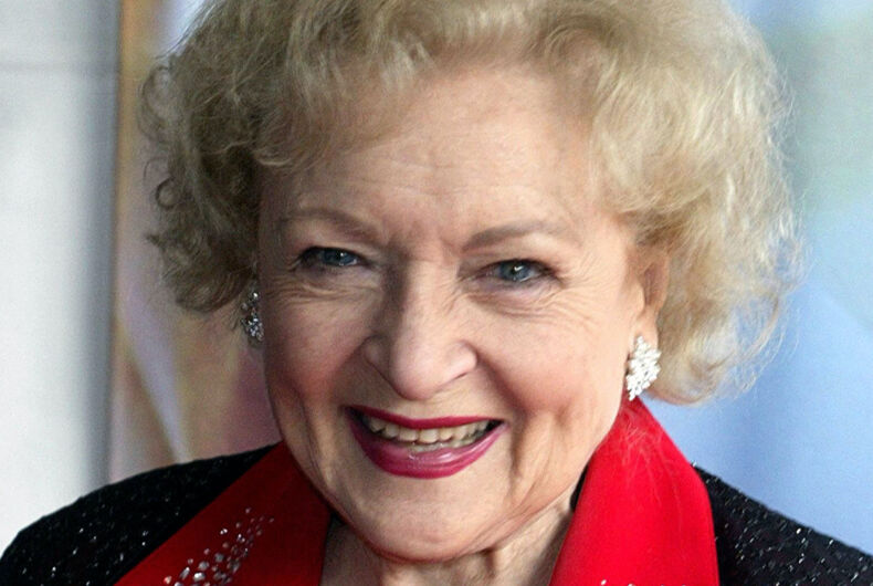 L'actrice et icône gay Betty White
