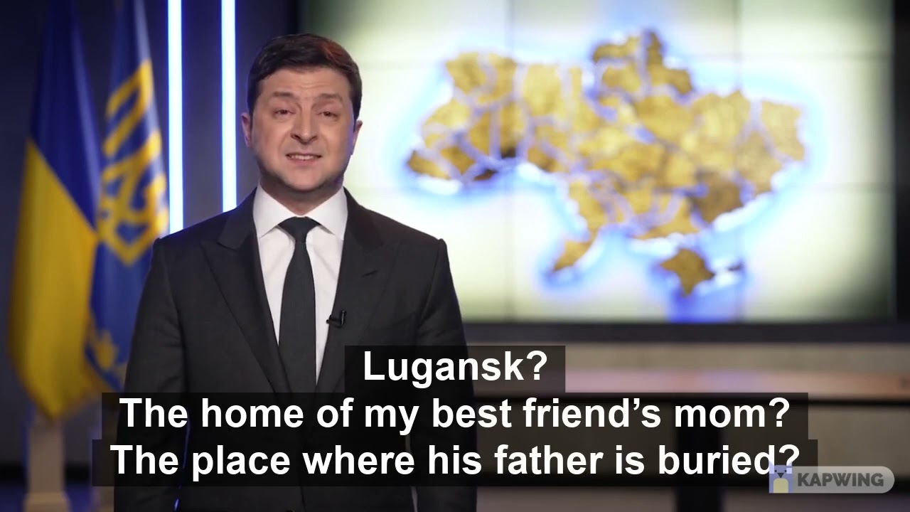 Discours du président Zelensky au peuple russe (sous-titres anglais)