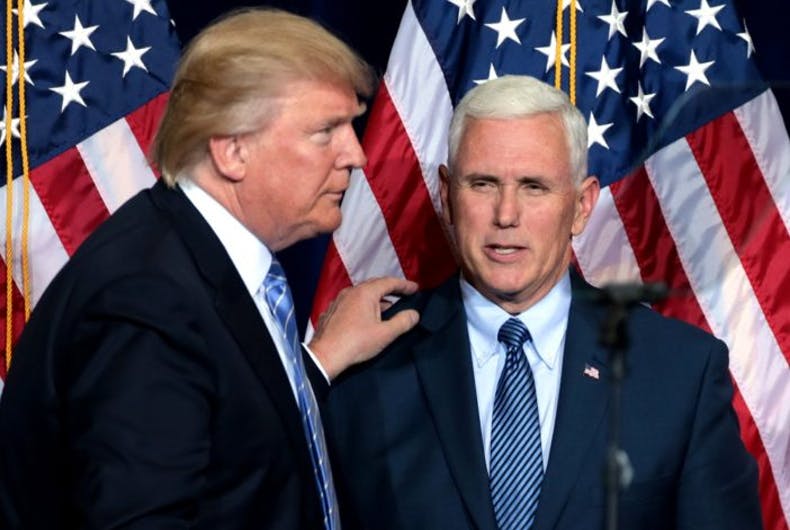 Mike Pence et Donald Trump