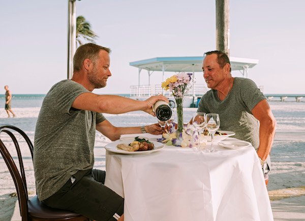 La romance est au menu à Key West. 