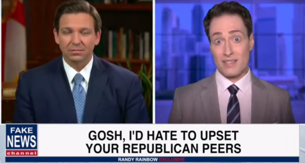 Comment gay?  Randy arc-en-ciel gay.  Nouvelle chanson &Quot;Gay!&Quot;  Énumère les façons dont il est si gay tout comme le projet de loi Don't Say Gay de Ron Desantis devient loi #Saygay 4 Capture d'écran 2022 04 04 à 14.07.47
