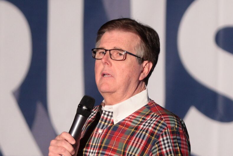 Texas lieutenant-gouverneur Dan Patrick