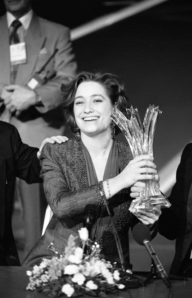 Candidat irlandais et gagnant du concours Eurovision de la chanson Niamh Kavanagh, Cork, 15/05/1993. 