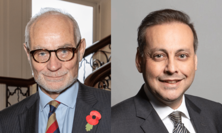 Tory MP Crispin Blunt and Imran Ahmad Khan.