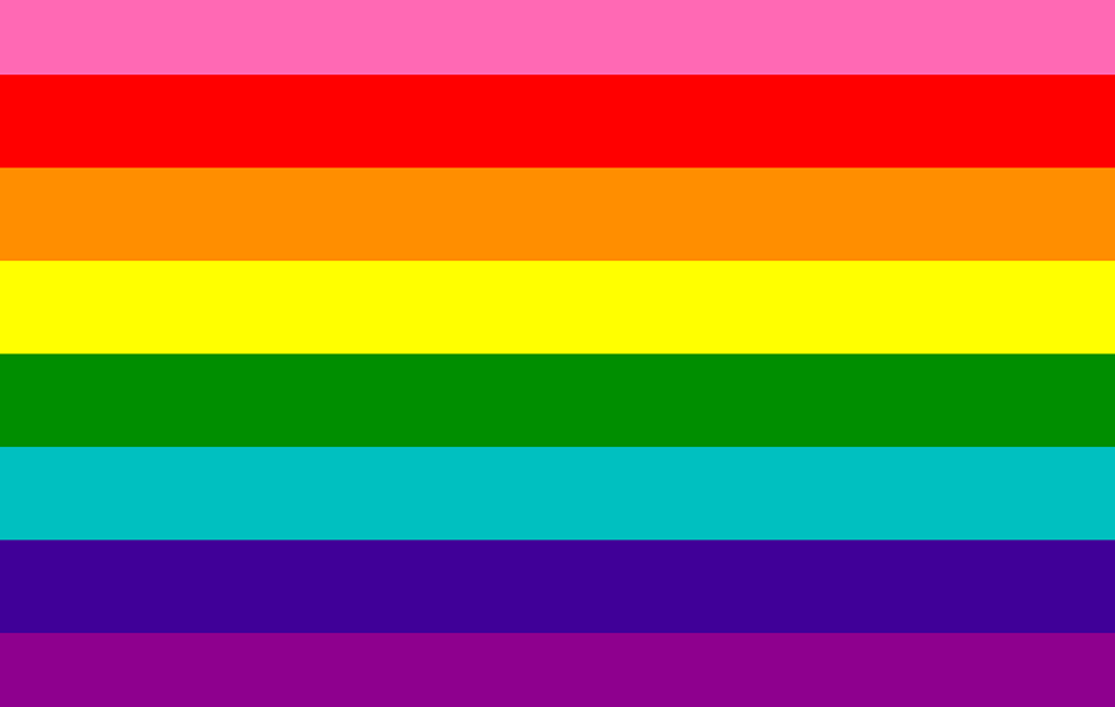 Le drapeau de la fierté de Gilbert Baker.