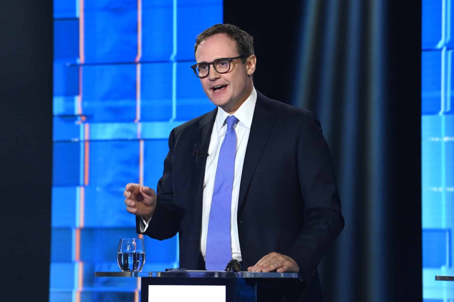 Les candidats à la direction des conservateurs sont passés de cinq à quatre au milieu d’un concours scandaleusement anti-LGBTQ + Tom Tugendhat during the ITV leadership debate