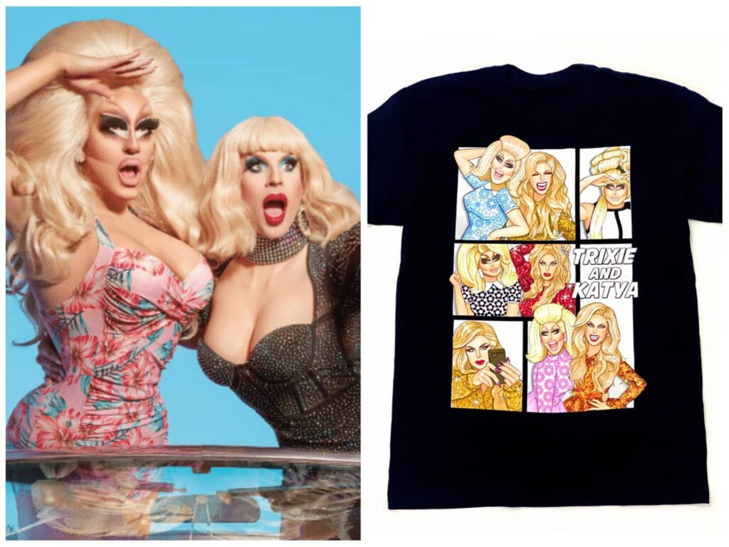 Ce magasin de dragsters officiel abrite la marchandise de votre reine Drag Race préférée. Drag Merch has officially launched in Australia and is home to Trixie Mattel, Katya, Bob The Drag Queen and Jinkx Monsoon merch.