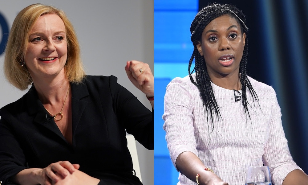 Liz Truss confirme que Kemi Badenoch est en lice pour le poste de premier ministre si elle remporte la course à la direction des conservateurs Liz Truss (left) and Kemi Badenoch (right)