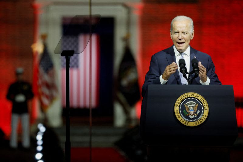 Biden cible les alliés «extrémistes» de Trump comme une menace démocratique dans un moment politique difficile 2 640278 640278 origine 1 1
