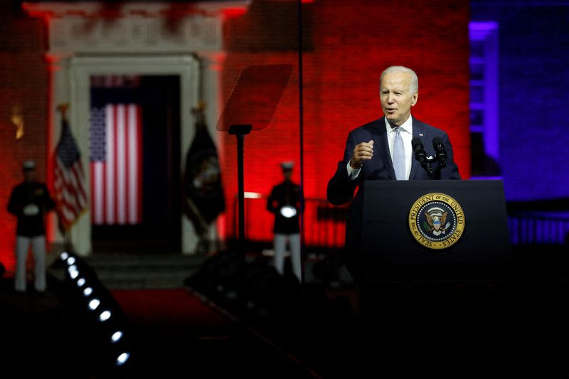 Biden cible les alliés «extrémistes» de Trump comme une menace démocratique dans un moment politique difficile 640278 origin 1