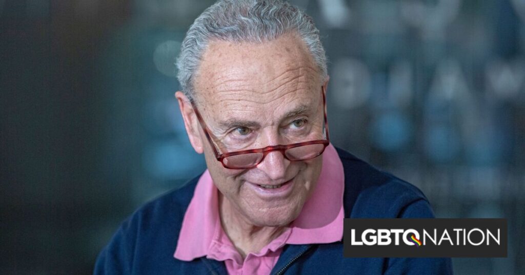 Chuck Schumer obligera les républicains à voter sur le mariage homosexuel avant les élections de mi-mandat Chuck Schumer obligera les républicains à voter sur le mariage homosexuel avant les élections de mi-mandat