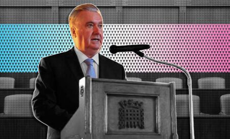 A graphic of MP John Nicolson.