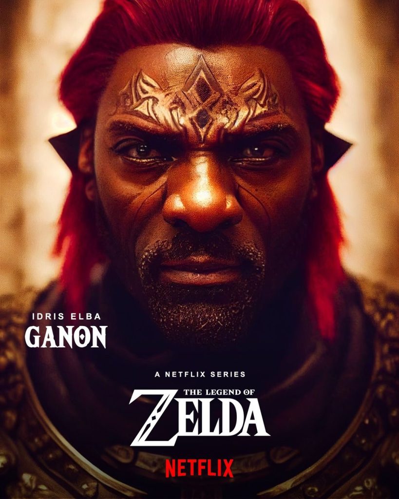 Idris Elba dans le rôle de Ganon dans Legend of Zelda en direct sur Netflix