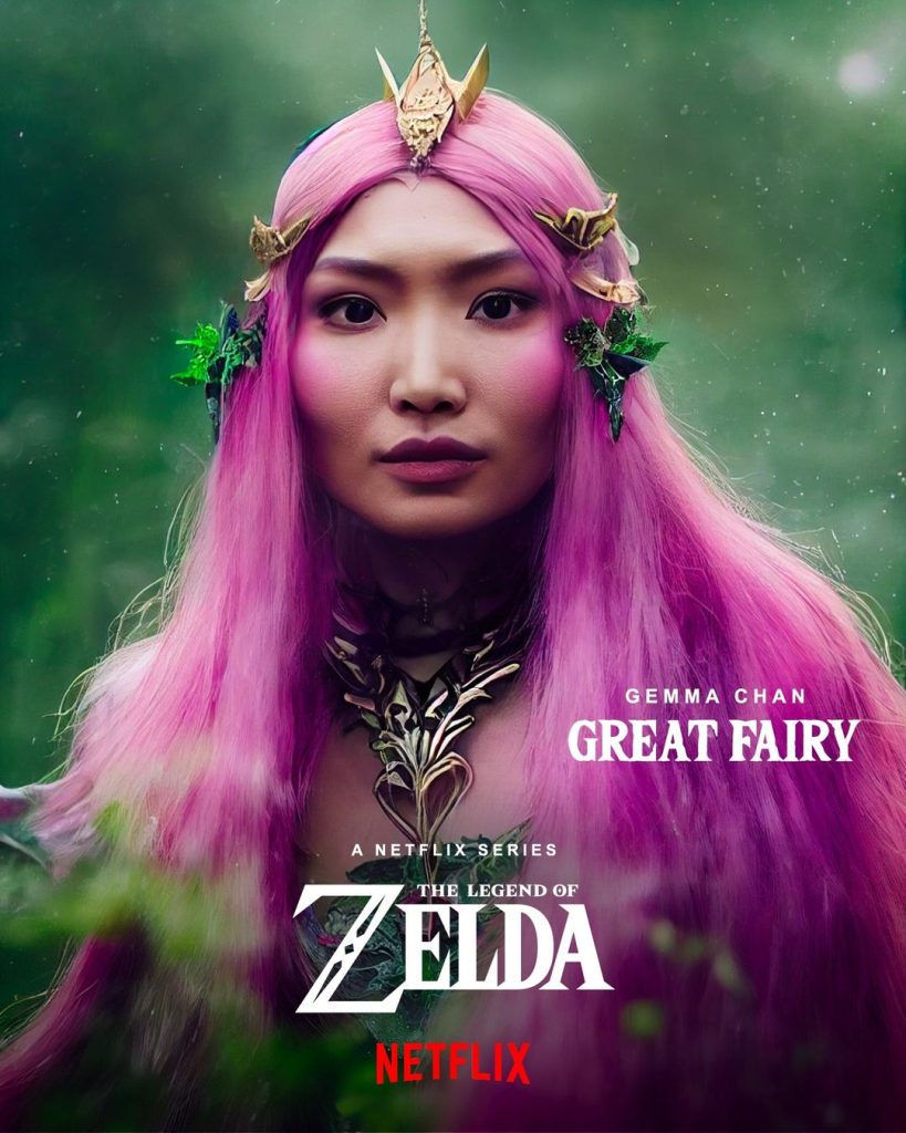 Gemma Chan dans le rôle de la grande fée dans Legend of Zelda en direct sur Netflix