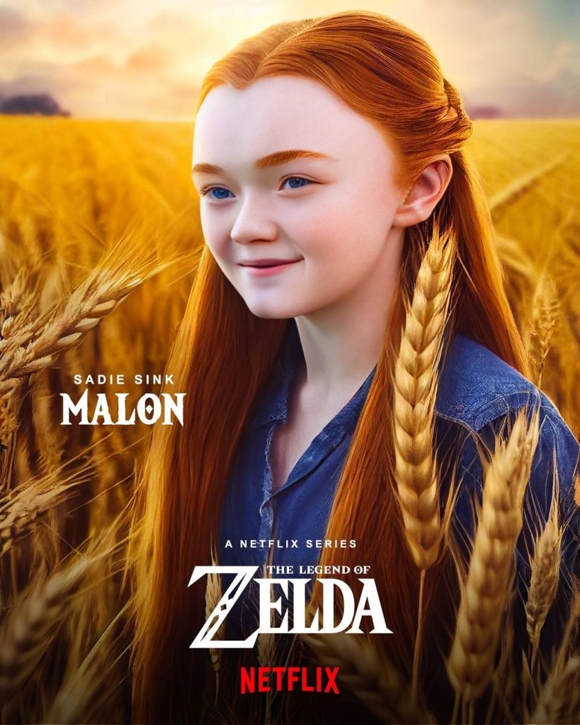Sadie Sink dans le rôle de Malon dans Legend of Zelda en direct sur Netflix