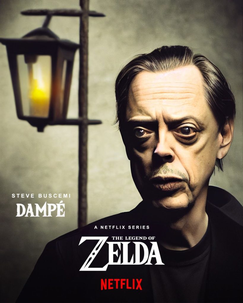 Steve Buscemi dans le rôle de Dampé dans Legend of Zelda en direct sur Netflix
