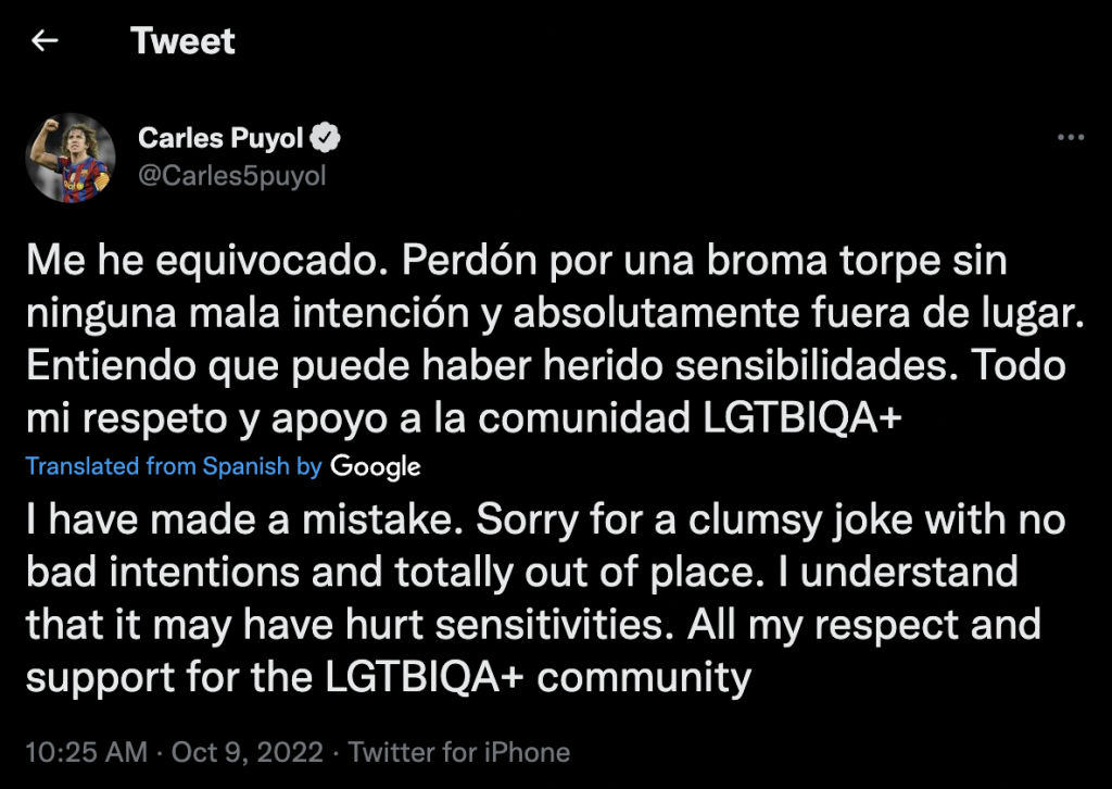 Carles Puyol Homophobie