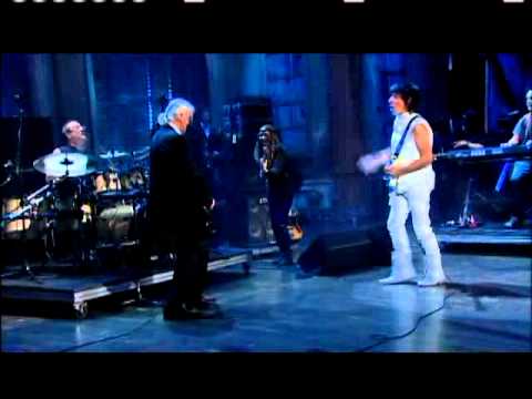 Jeff Beck en prestation au Rock and Roll Hall of Fame cérémonie d'intronisation 2009