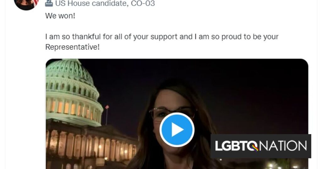 Lauren Boebert déclare – puis annule – la victoire alors que les élections restent trop proches pour être convoquées Lauren Boebert déclare – puis annule – la victoire alors que les élections restent trop proches pour être convoquées